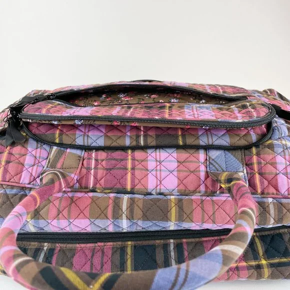 Vera Bradley Lay Flat Weekender Cozy Plaid - Picture 7 of 12